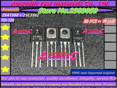Aoweziic 100% новый импортный оригинальный 2SC3502 2SA1380 2SC3502 A1380 C3502 TO-126 E транзистор