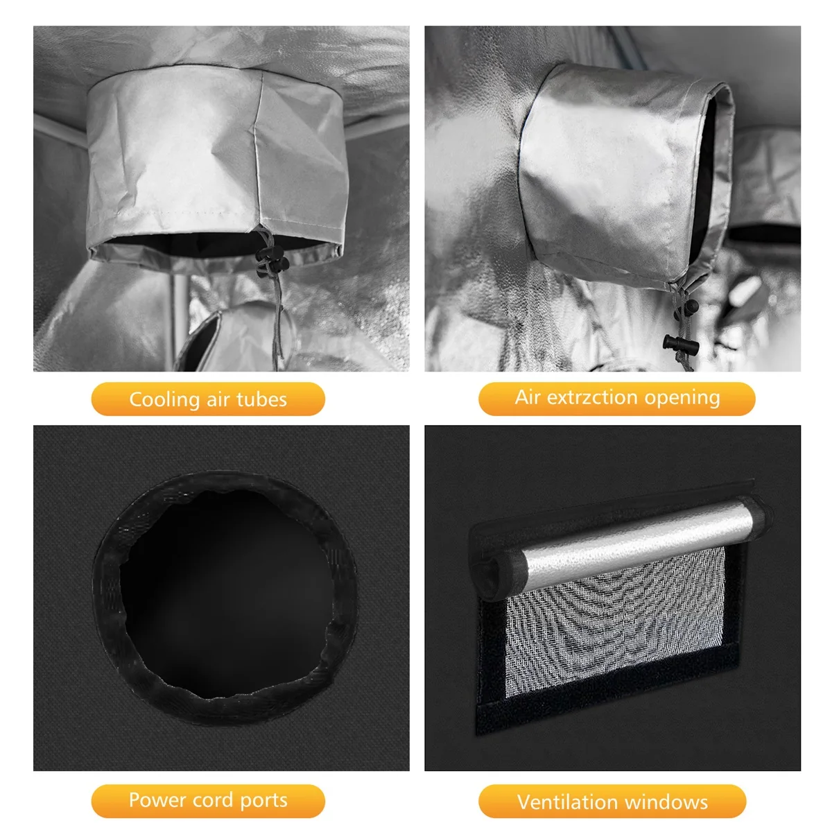Паук фермер 60x60 см палатка для выращивания внутри дома гидропонная коробка 100%