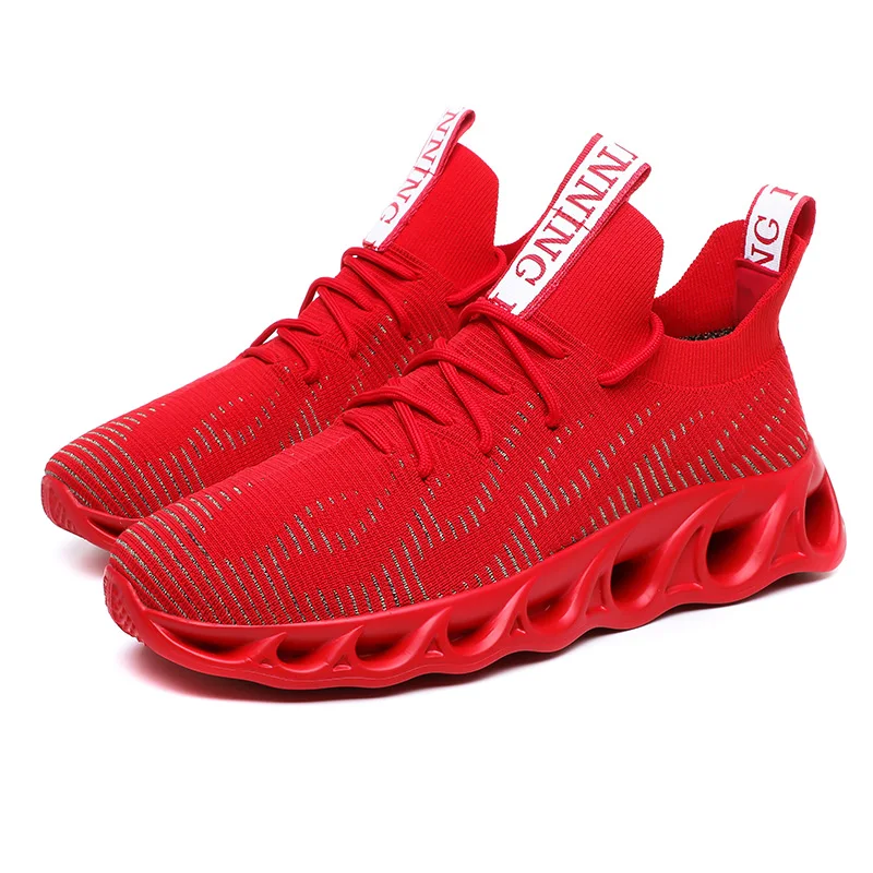 Autumn And Winter Men's Casual Breathable Sports Shoes Soft Comfortable Lightweight Outdoor Flying Knit | Обувь