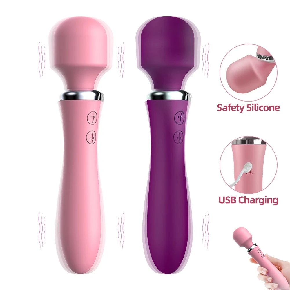 

G Spot Dildo Vibrator 10 Vibrate Modes Powerful AV Wand Massager Adult Sex Toy for Woman Clit Stimulate Female Dildo Erotic Toys