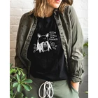 Женская футболка в стиле 1920-х годов, черная летняя футболка с рисунком в виде трюка или любимых животных, летняя женская футболка с рисунком летучей мыши и круглым вырезом