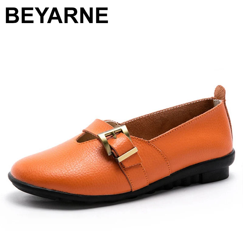 

BEYARNEsingle-legged casual shoes women shoes wild England wind leather shoes student shoes with buckleE047