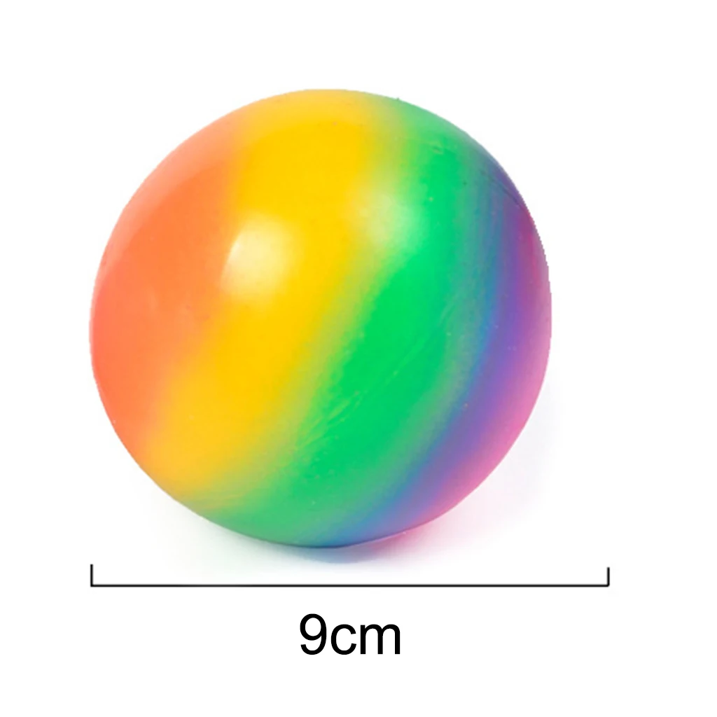 

Stress Sensory Ball Portable Rainbow Colorful Squeeze Decompression Toys 9cm