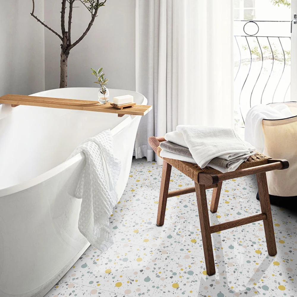 Самоклеящиеся наклейки terrazzo пасторальный стиль Цветные Волнистые точки