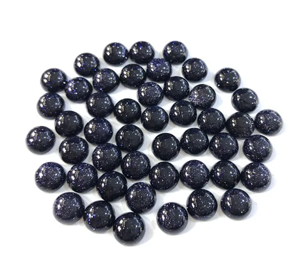 

Gemstone Cabochon Beads Blue Sandstone 8mm Round jewelry beads for Jewelry Making Ring Face Wholesale 10pcs/lot free shipping