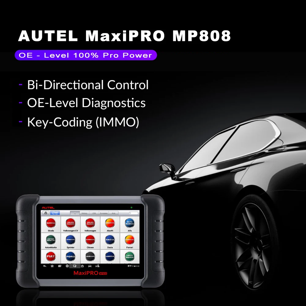 Autel MaxiPRO MP808 OBD2 автомобильный сканер OBDII диагностический инструмент считыватель кода инструмент сканирования ключ кодирования как autel MaxiSys MS906 DS808