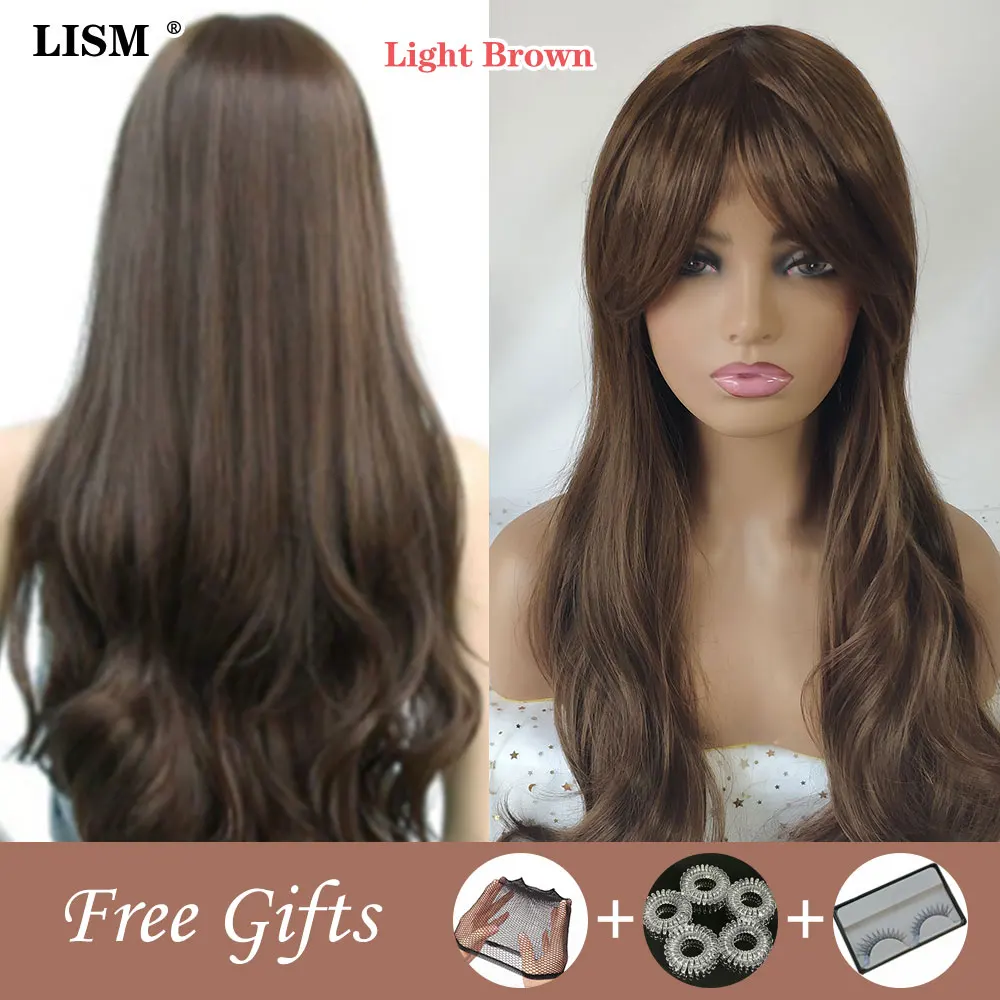 Женские парики среднего размера с волнистой водой косплей мода Pelucas De Mujer Perruque