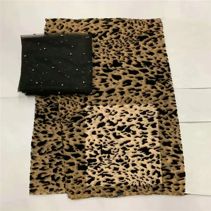 

2019 горячая Распродажа высококачественной модной шелковой бархатной ткани с принтом 5 ярдов и 2 ярда тюлевой шифоновой ткани! LXF9236