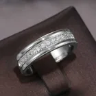 Женское свадебное модное ювелирное изделие, большие современные кольца с блестящим камнем с микрозакрепкой, простое Золотое кольцо, бижутерия, модное кольцо с медным покрытием