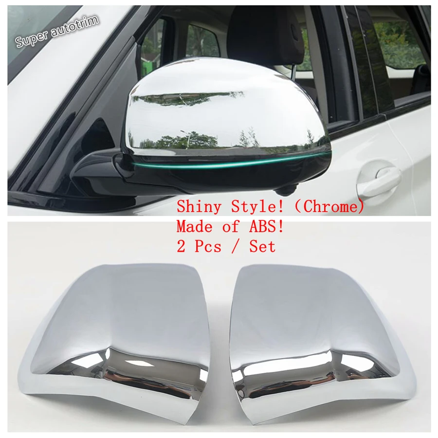 

Lapetus Chrome Exterior Refit Kit Fit For BMW X3 G01 2018 - 2020 Rear View Mirror / Fog Lamps / Window Wiper / Handle Cover Trim