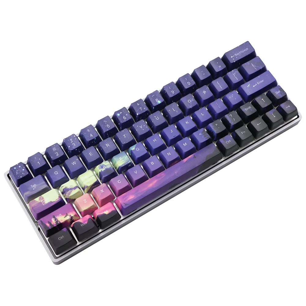 Mechanische Toetsenbord keycap GH60 RK61/ALT61/Annie /poker GK61 GK64 dz60 сублимация pbt Keycap OEM набор|Клавиатуры| |