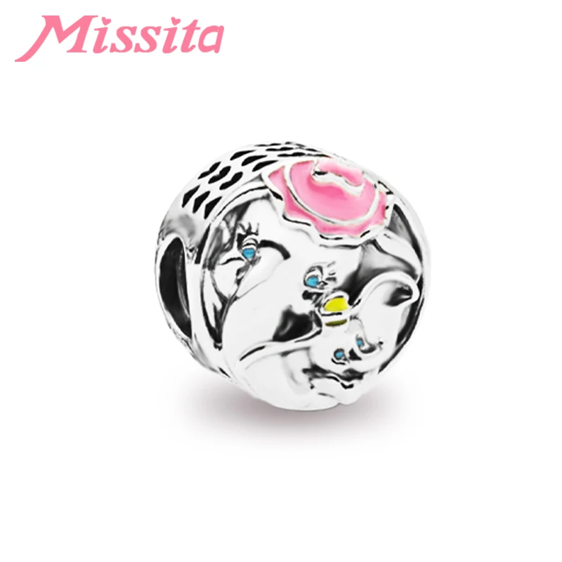 MISSITA Lady Treasure & Dumbo Бусины Подходят Пандоре оригинальный браслет DIY ювелирные