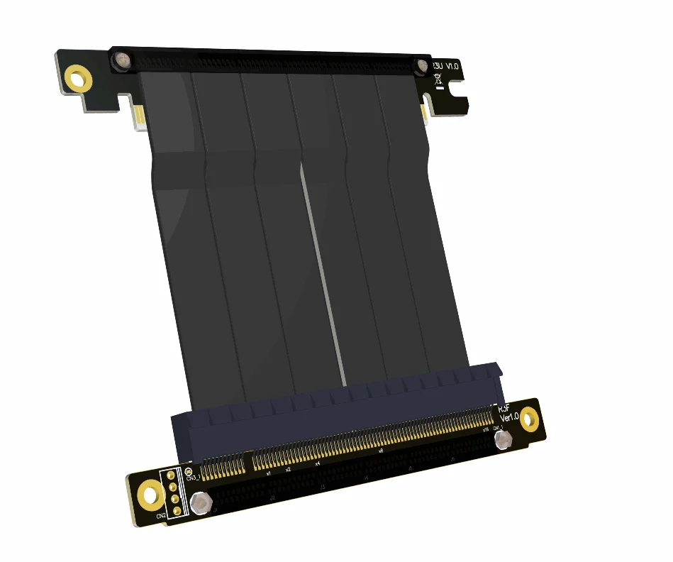 

Graphics Card Extension Cord Double Reverse PCI-E X16 3.0 Full Speed Stable Compatible with the ITX A4 Mini Cas