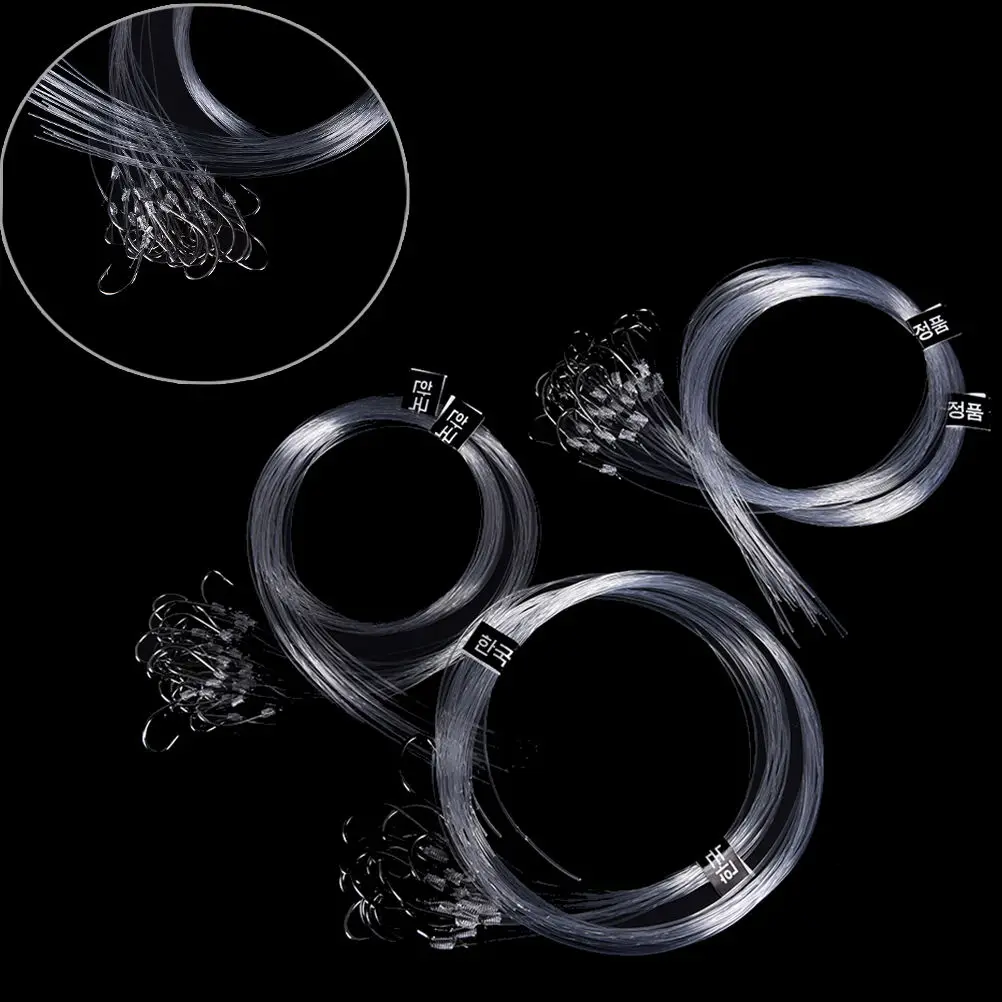 

20/28pcs Jig Head Fish Hooks Line Tied Bait Carbon Steel Fishing Hook Accessaries Fishing Accessaries