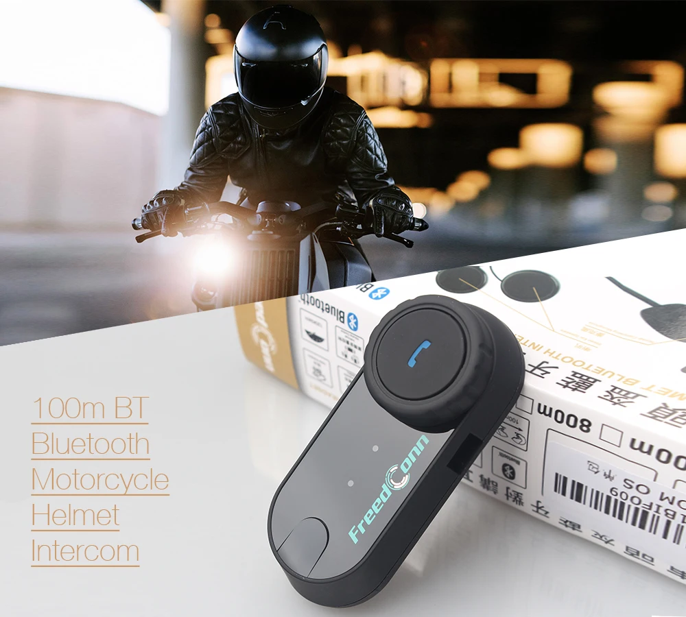 2 шт. FreedConn T COM OS 100 м Bluetooth moto для мотоциклетного шлема FM радио rcycle крепления на