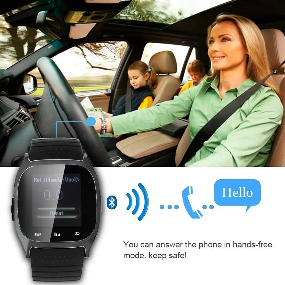 M26 Bluetooth Смарт часы камера спортивные наручные для мужчин женщин Smartwatch циферблат