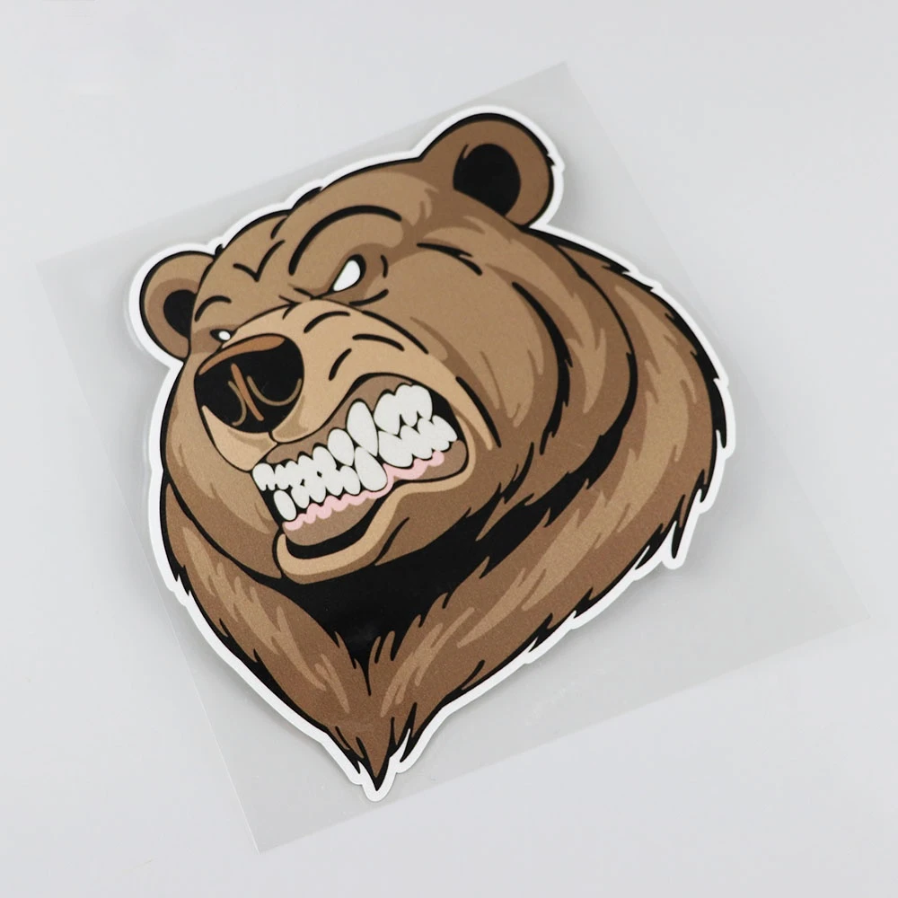 

LLY-1294 Car Sticker Interesting Bear Animal Decal PVC Auto Motorcycle Decoration Waterproof Sunscreen Personality Decals Decor