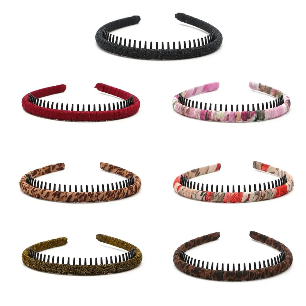 

Лидер продаж, модная Нескользящая тканевая повязка для волос с цветочным узором, повязка на голову для девочек, милые аксессуары для волос