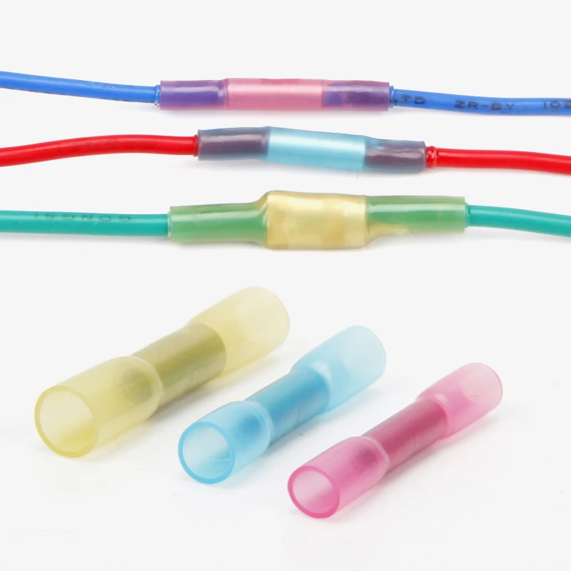 Waterproof Heat Shrink Butt Connectors Electrical Wire Splice Cable Crimp Terminals AWG 22-10 Kit 200/120/100pcs | Обустройство дома