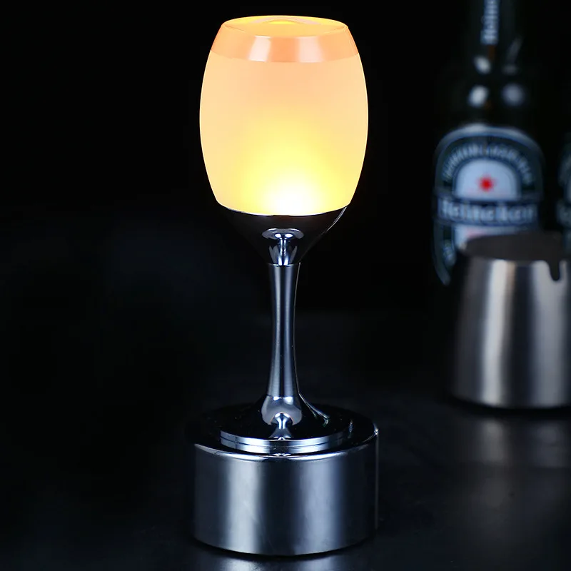 

Modern Bar Table Lamp Rechargeable Wine Night Lights for Bedside Coffee Shop LED Standing Lamp Room Desk Atmosphere Night Lamps