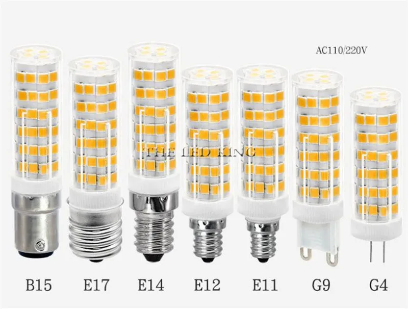 1 шт./лот 7 Вт 9 12 15 Bombillas AC220V SMD2835 галогенная лампа 360 Угол луча G4 led 110v Рождественский