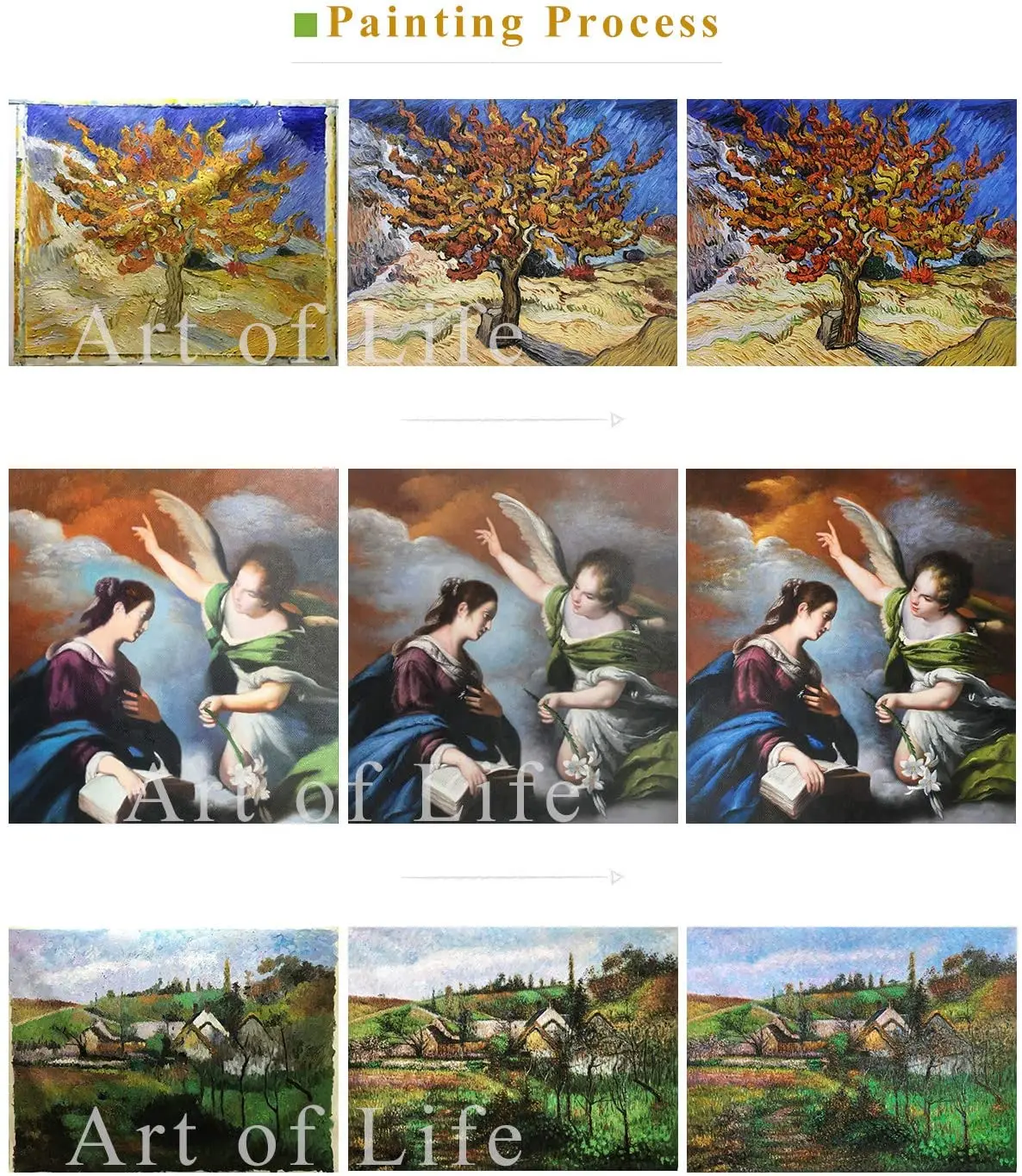 15 знаменитых картин-$50-$1000-Ручная роспись академическими художниками-покерная