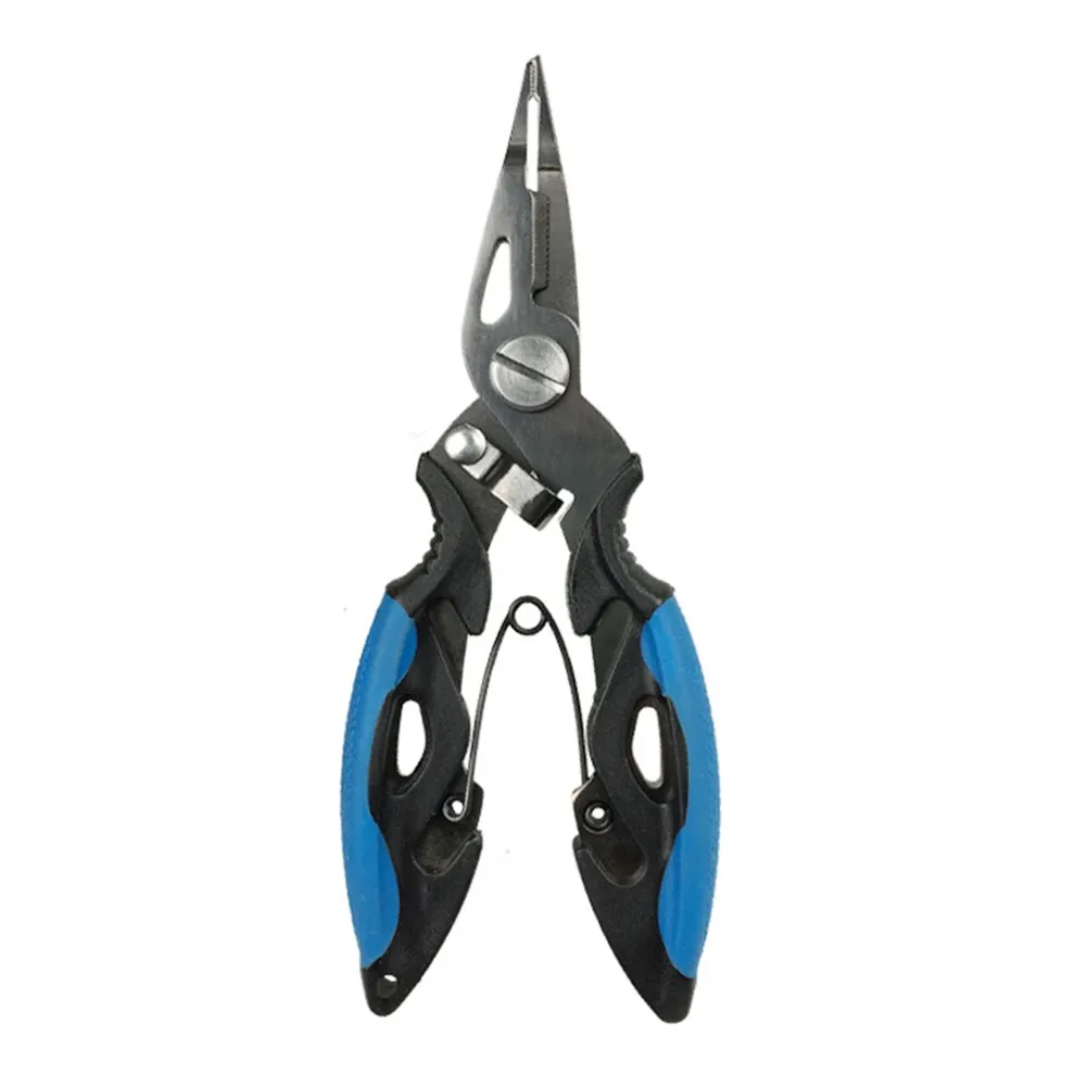 

Stainless Steel+ABS+Rubber Plastic Fishing Pliers +Storage Bag Tackle 1pcs