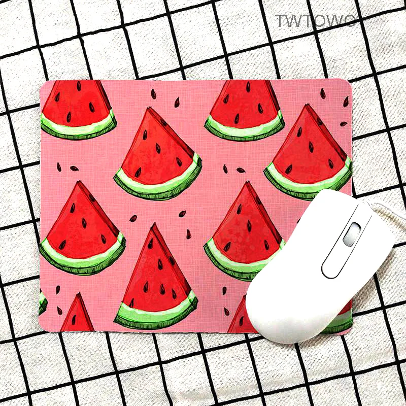 Прочный резиновый коврик для мыши Wraemelon с милыми мультяшными летними фруктами