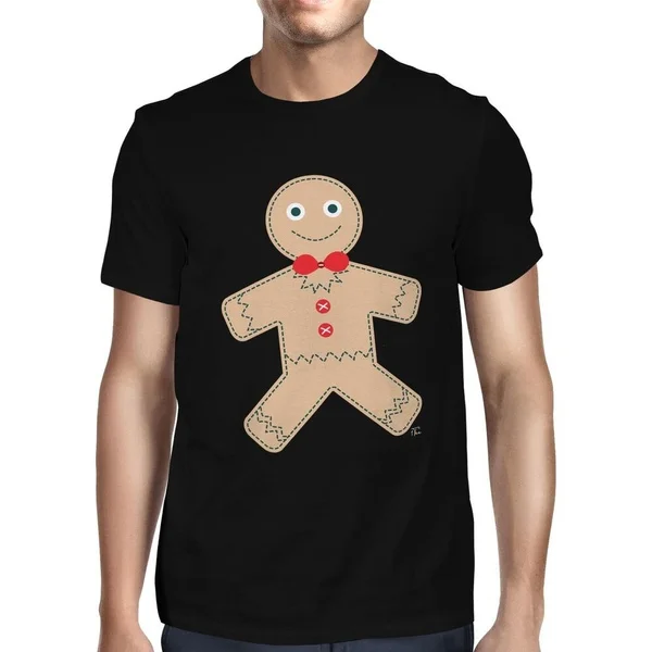 

1Tee Mens Christmas Gingerbread Man T-Shirt