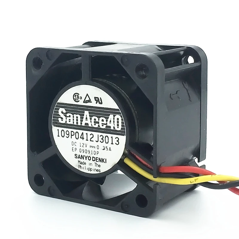 Кулер для сервера San Ace 40 SANYO 4028 40x40x28 мм 12 В 0 35 А корпус 109P0412J3013 с 3 контактами |