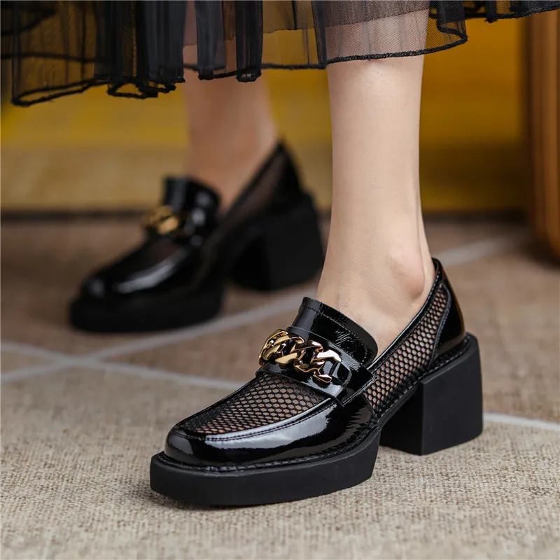 

2021 Fashion Women's New Platform Shoes Casual And Comfortable Ladies Sandals Mesh Cute Women's Shoes Leather High Heels