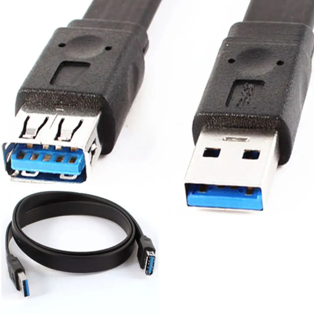 USB кабель удлинитель супер Высокоскоростной 3 0 для синхронизации данных плоский