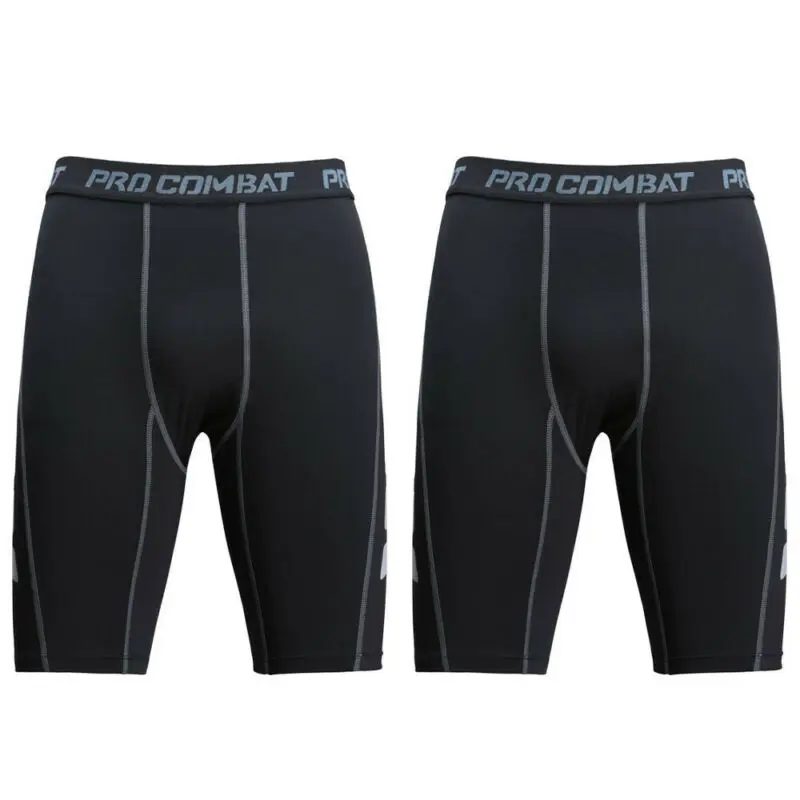 

Men Gym Compression Crop Legging Running Sport Slim Pant Fitness Base Trouser