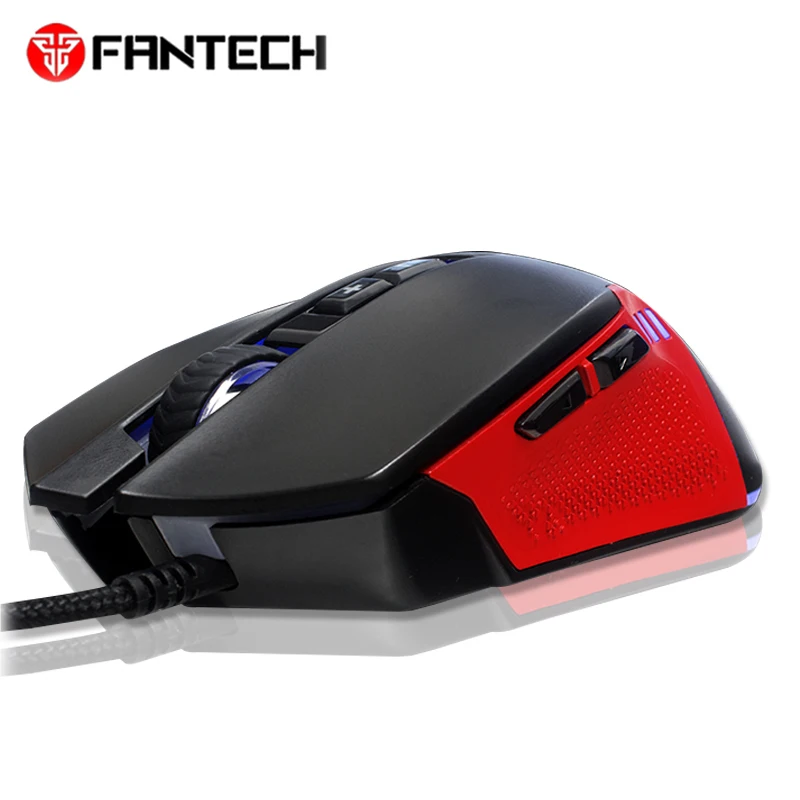 Fantech X15 Проводная игровая мышь 7 кнопок 4800 dpi оптическая компьютерная макро RGB для