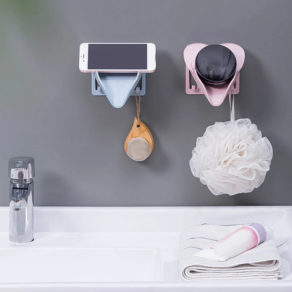 Настенный держатель для мыла 1 шт. подвесная пластиковая подставка хранения в
