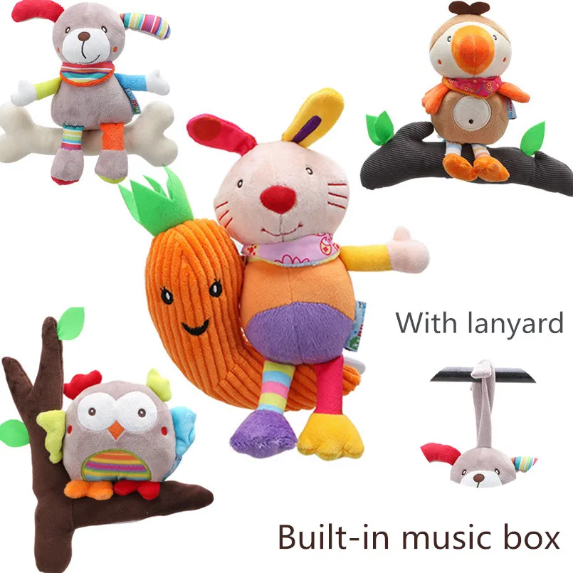 Мобильная подвесная кровать детские игрушки плюшевая кукла с животными для