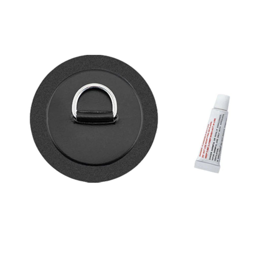 

4.3 Inch Stainless D- Pad/Patch Replacement Fits PVC Boats Kayak W/Glue