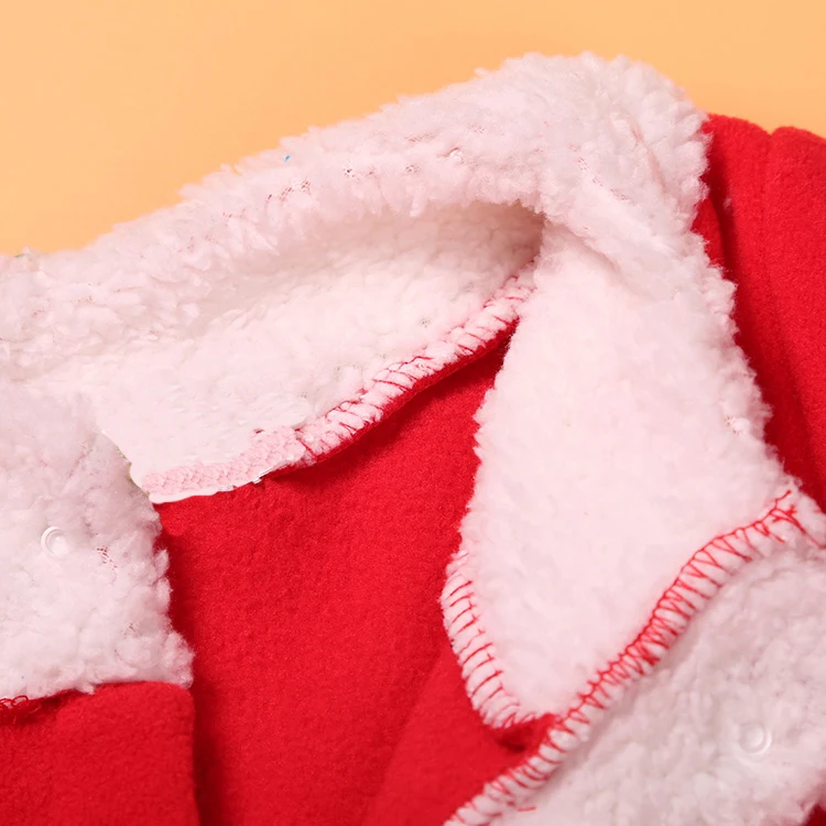 Рождественская Одежда для новорожденных Комплект одежды маленьких девочек и