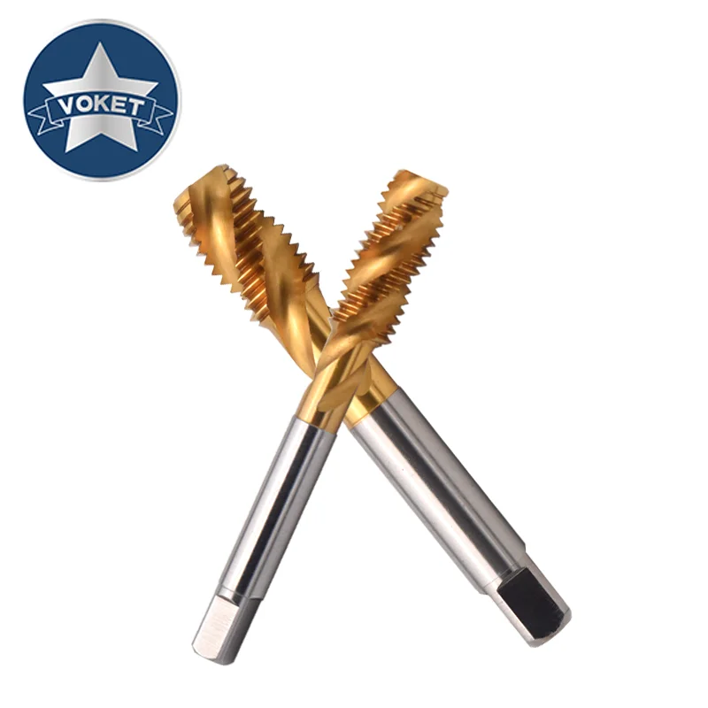 vender 10PCS HSA Com Estanho Espiral Caneladas Torneira UNC 1-64 2-56 3-48 4-40 5-40 6-32 8-32 10-24 12-24 1/4 5/16 3/8 Máquina Torneiras De Rosca Do Parafuso