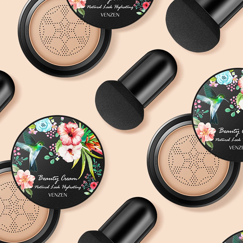 Bb крем с воздушной подушкой в виде грибов увлажняющее покрытие пятна равномерный