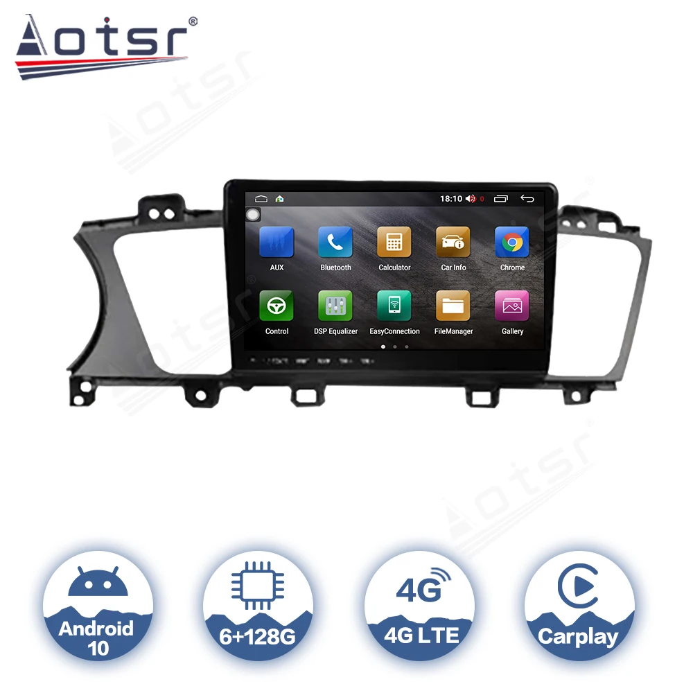 

For Kia K7 Cadenza 2013 - 2017 Android 10 Car Radio Central Multimedia Player GPS Navigation 4G LTE CarPlay AutoRadio 6+128G