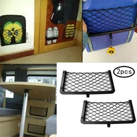 2x large elastic storage net magazine holder rack camper van car seat organiser storage mesh bags car accessories