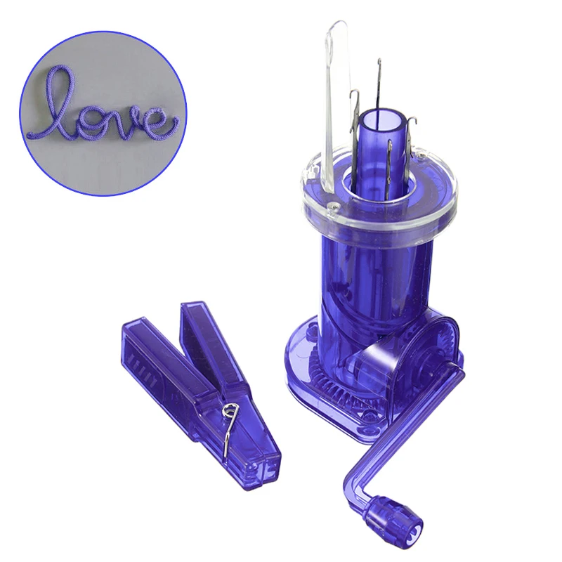 

Creative Wire Winding Machine Easy Hand Knitting Machine Plastic Spool Knitter Wool Winder Craft Bracelet Weave Tools