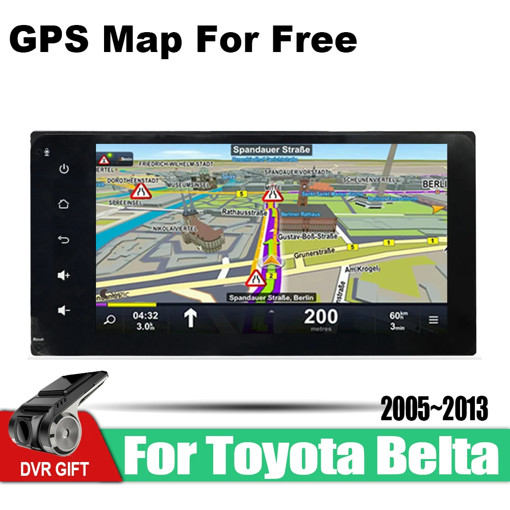 Автомобильная Мультимедийная GPS-навигация ZaiXi 2 din Android для Toyota Belta Limo Вьетнам Yaris 2005