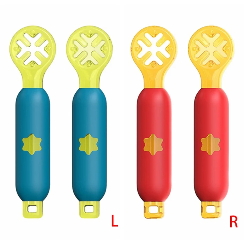 

2Pcs/Set Baby Learn Spoon Set Short Easy Spoon Cartoon Silicone Teether Toddler Dinnerware Infant Anti-slip Feeding Training