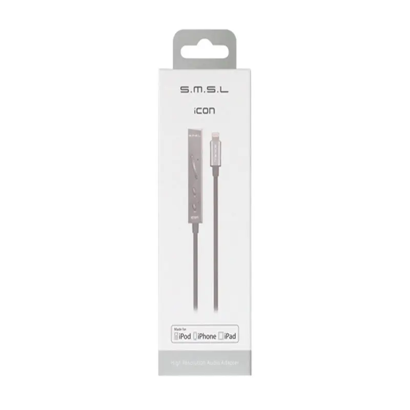 SMSL ICON /I2 Headphone Input Lightning Amplifier DAC HI-FI Audio Decoder Portable Connector Built-in Microphone for iPhone IOS |