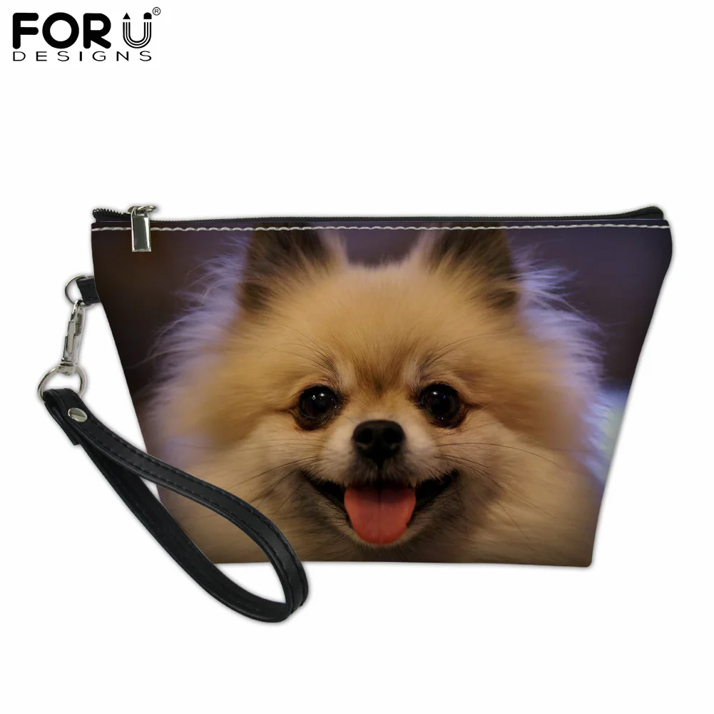 

FORUDESIGNS 3D Hiromi Dog Animal Pattern Make up Boxes for Women Mini PU Travel Cosmetic Case Ladies Functional Toiletry Kit Hot