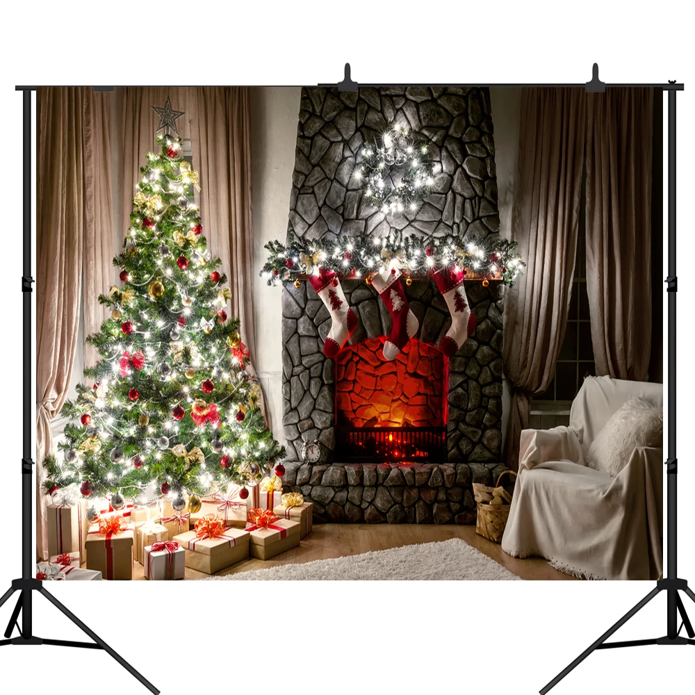 

Lyavshi занавеска для камина стул Рождественский Декор фото Фон фотографии фонов для фотостудии
