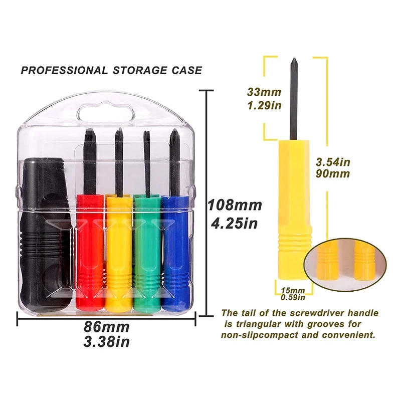 

PENGGONG 9 Piece Precision Magnetic Screwdriver Set, Professional Multi-Function Repair Tool Kit