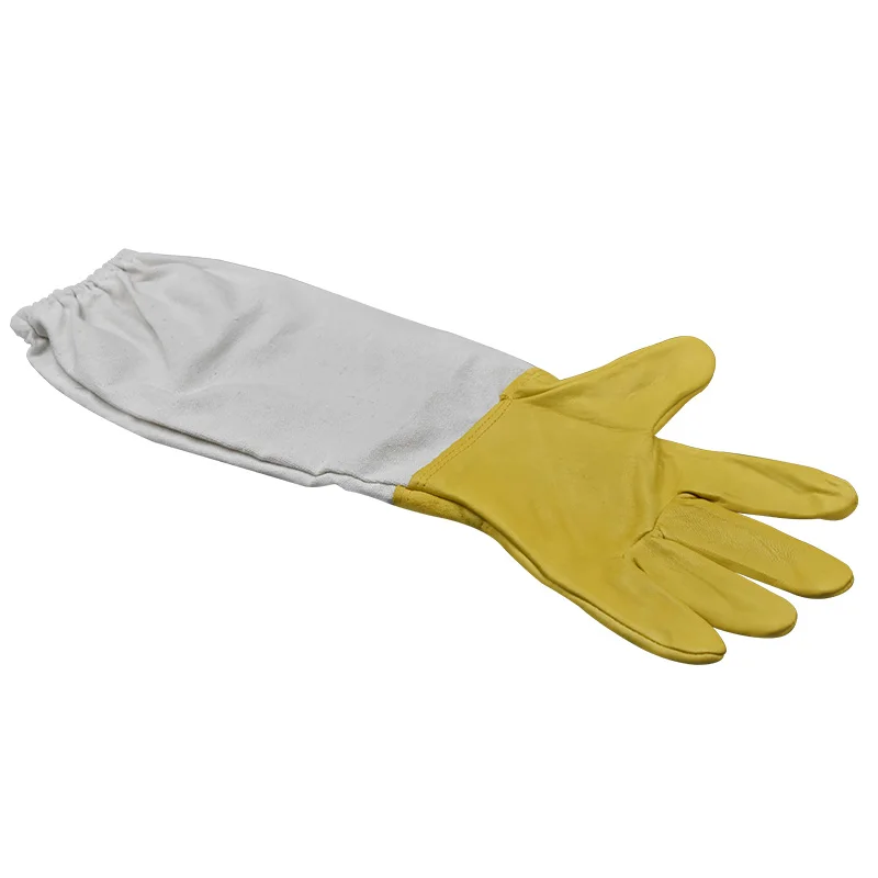 Beekeeping Gloves Бренд пара защита для Пчеловодство перчатки Золотой овчины пчеловодческий вентилируемый с длинными рукавами пчеловодство оборудование и инструменты - Цвет: Beekeeping Gloves